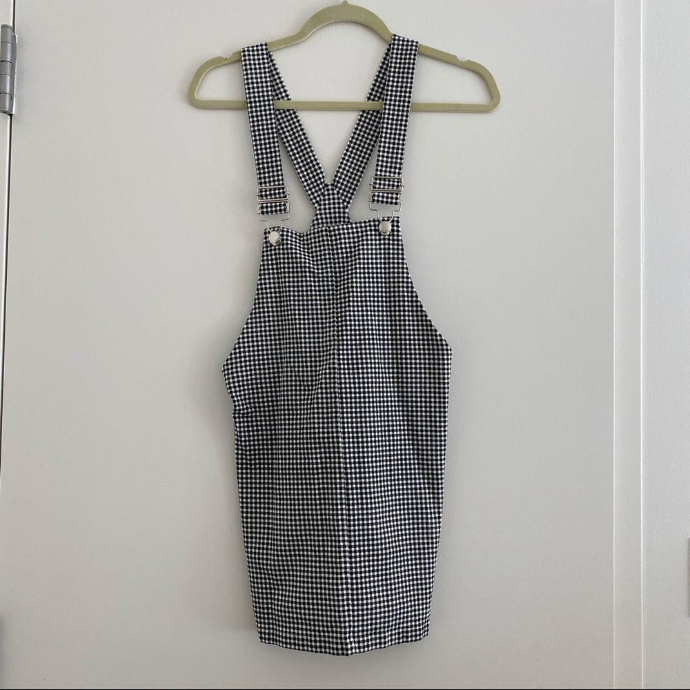 Gingham Overall Dress